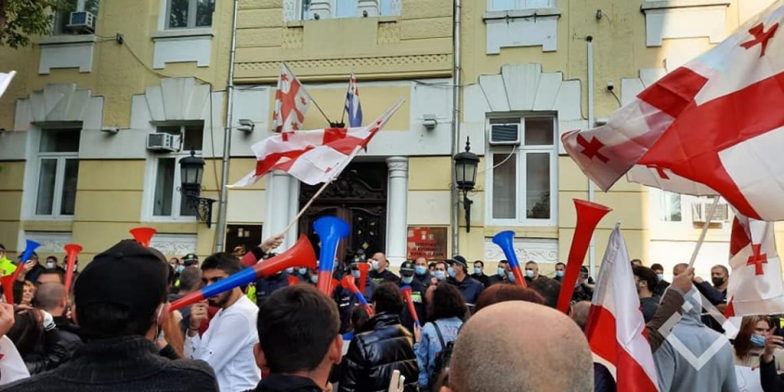 აჭარაში ოპოზიციის საპროტესტო აქცია მიმდინარეობას