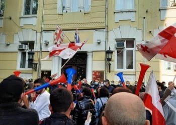 აჭარაში ოპოზიციის საპროტესტო აქცია მიმდინარეობას