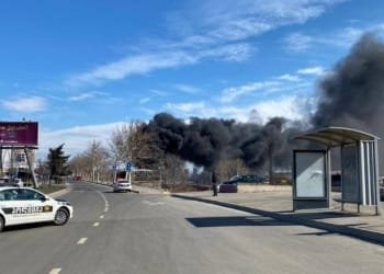 მატარებლის “ვაგონს” ცეცხლი გაუჩნდა