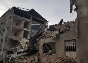 გორში საავადმყოფოს ყოფილი შენობა ჩამოინგრა