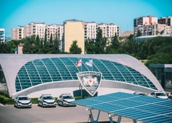 შინაგან საქმეთა სამინისტროს ავტოსადგომზე მზის ენერგიის ელექტრო სადგური გაიხსნა (+ ფოტო )