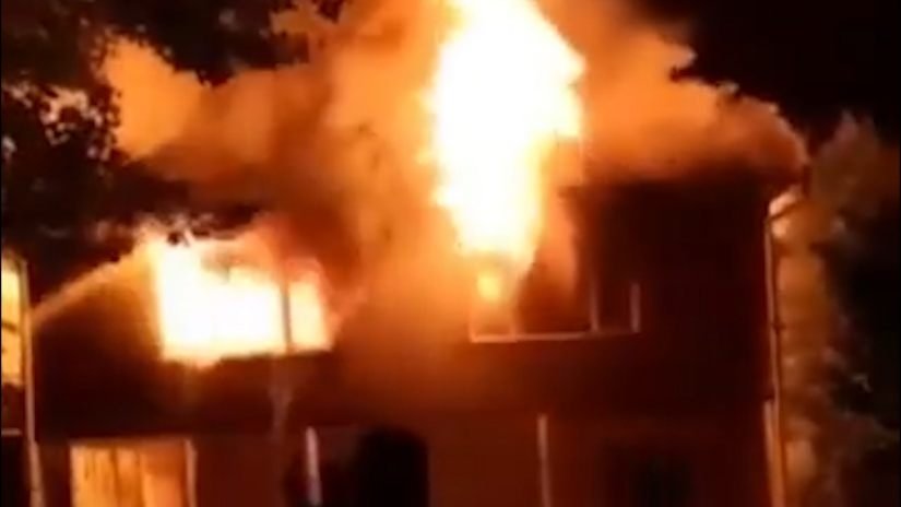 ძლიერი ხანძარი წალენჯიხაში