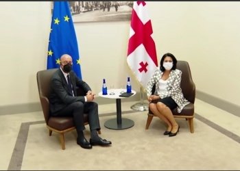შარლ მიშელი სალომე ზურაბიშვილის შეხვდა