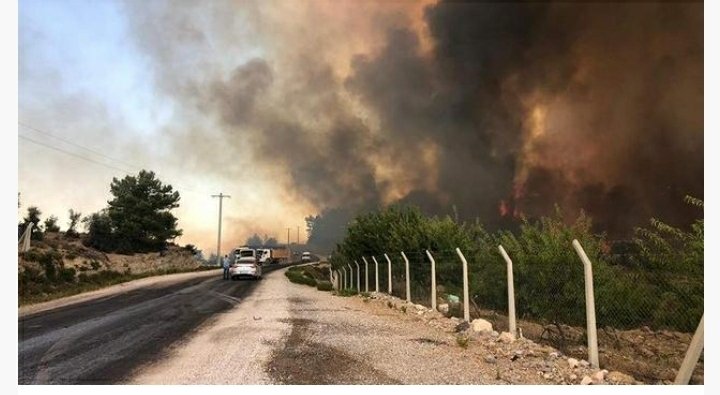 ანტალიაში ხანძარის გამო, ახლომდებარე მოსახლეობის ევაკუაცია განხორციელდა