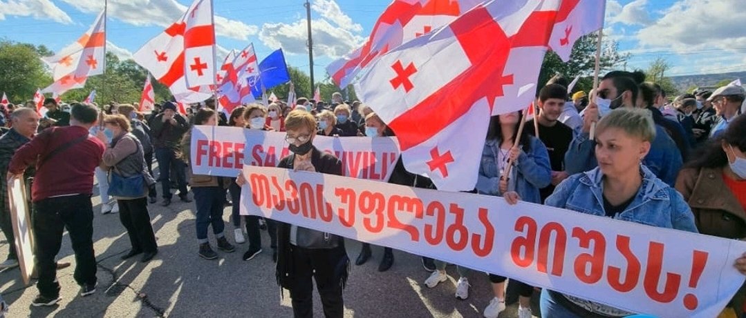 ,,თავისუფლება მიშას” – რუსთავის ციხესთან აქცია იწყება