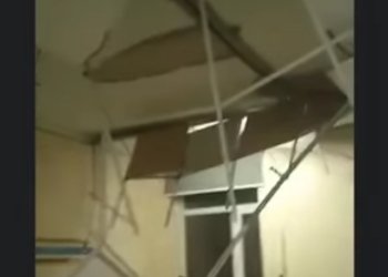 ბათუმის კლინიკაში ჭერი ჩამოინგრა