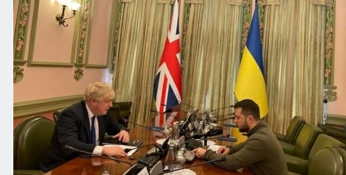 დიდი ბრიტანეთის პრემიერმინისტრი ბორის ჯონსონი კიევში ჩავიდა