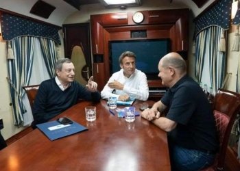 საფრანგეთის , გერმანიისა და იტალიის ლიდერები უკრაინაში ჩავიდნენ
