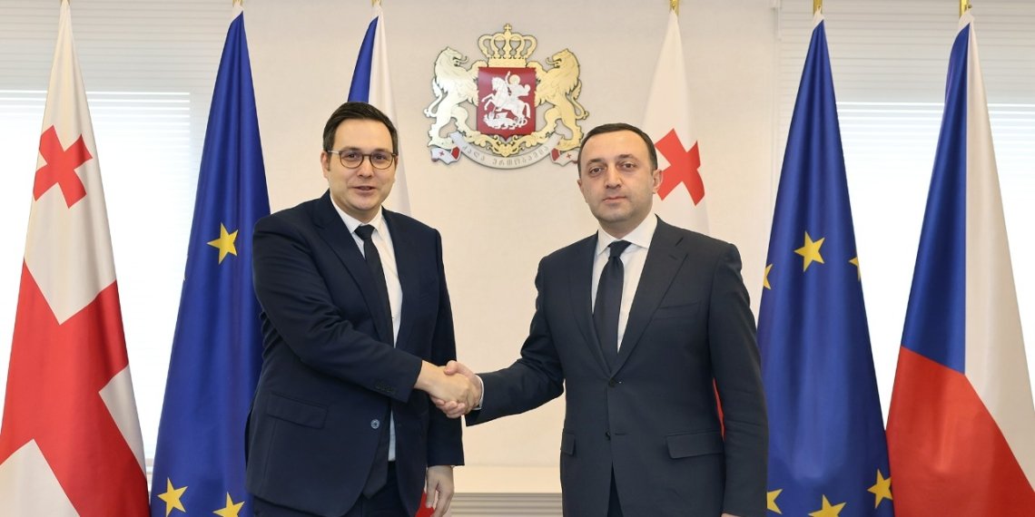 პრემიერ-მინისტრი ირაკლი ღარიბაშვილი ჩეხეთის საგარეო საქმეთა მინისტრს შეხვდა