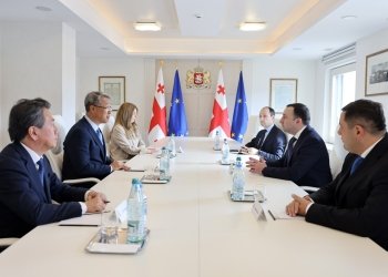 პრემიერ-მინისტრი ირაკლი ღარიბაშვილი “ნენსკრა-ჰესის” ინვესტორი კომპანიის K-Water-ის აღმასრულებელ დირექტორს შეხვდა