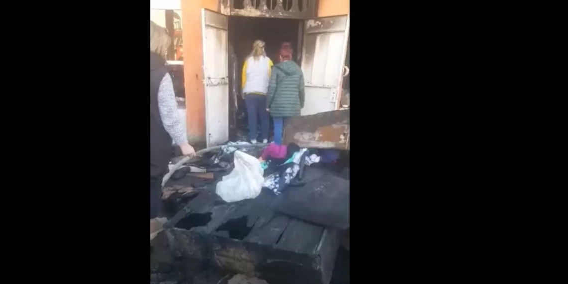 ჩოხატაურში მაღაზიები დაიწვა