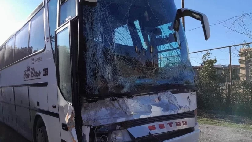 თბილისისკენ მიმავალ ავტობუსს ხე დაეცა