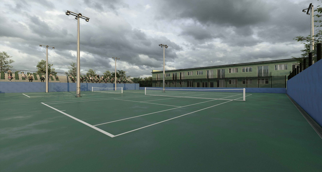 როგორი იქნება ქუთაისში განახლებული ჩოგბურთის კორტები (+ფოტო)