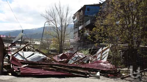 კახეთში სტიქიის შედეგებს ებრძვიან