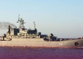 ყირიმში უკრაინელებმა რუსეთის სადესანტო გემი გაანადგურეს