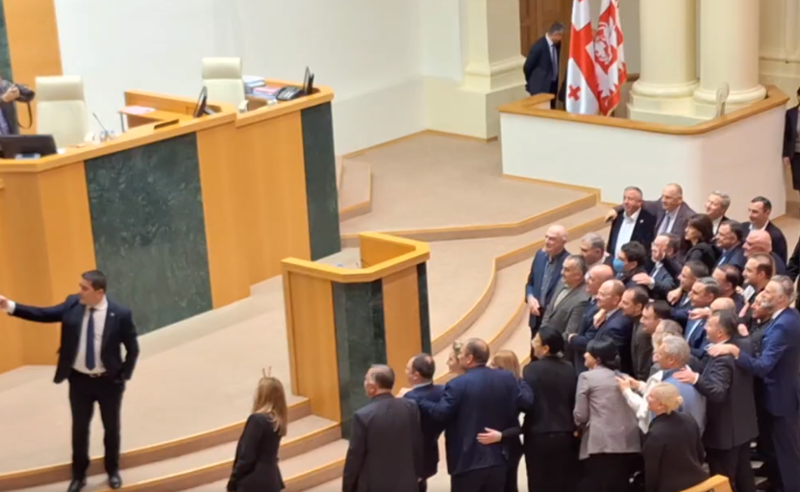 სელფი სესიის დაწყებამდე და ევროპის ჰიმნი სხდომის გახსნისას – რა ხდება პარლამენტში