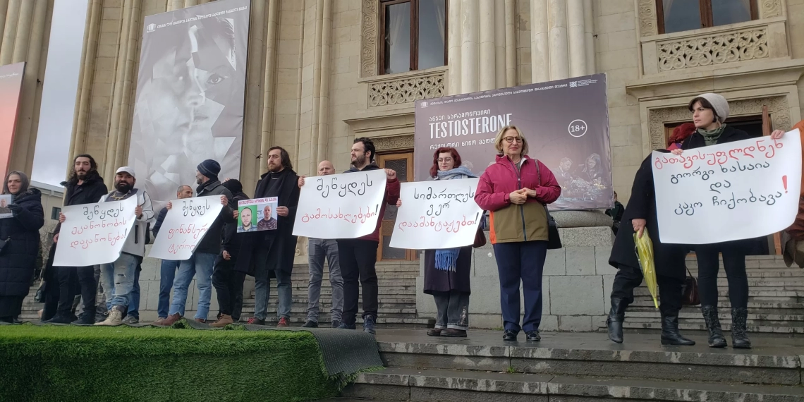 სიმართლეს ვერ დააშანტაჟებთ! – ქუთაისში გიორგი ხასაიასა და კაკო ჩიქობავას გათავისუფლებას მოითხოვენ