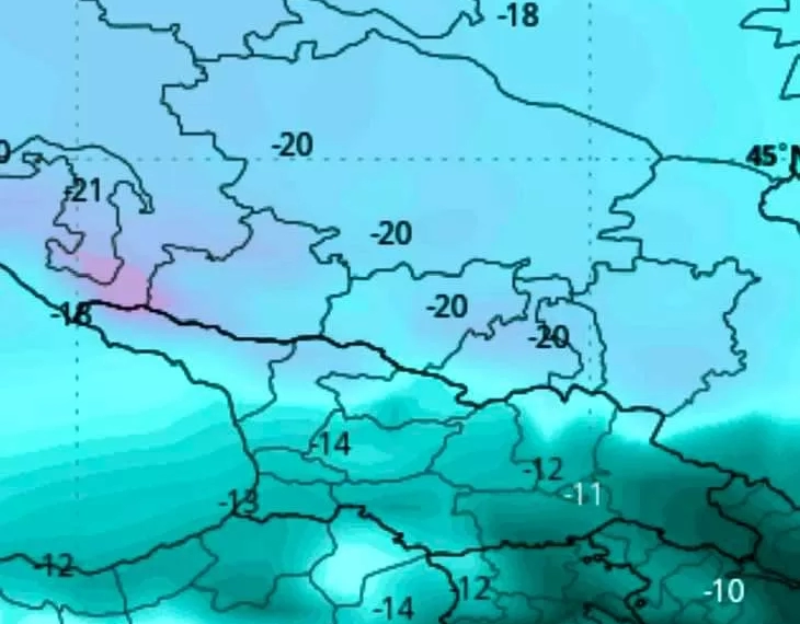 დასავლეთ საქართველოში -14 გრადუსი ყინვაა მოსალოდნელი