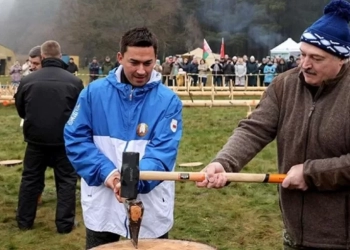 ლუკაშენკო შეშის ჩეხვის დროს დაშავდა