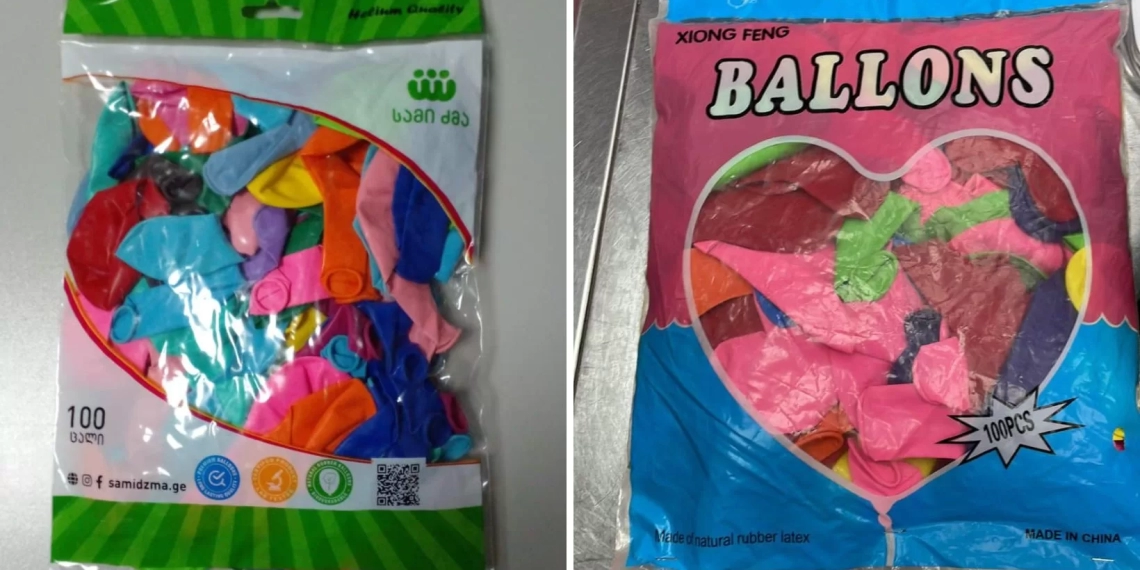 ბუშტებში მავნე ქიმიური ნივთიერებების შემცევლობა გამოვლინდა