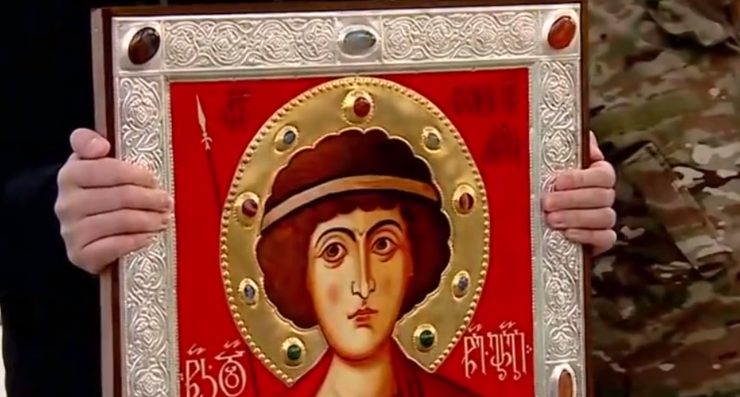 უკრაინაში დაღუპული ქართველი მებრძოლების სახელზე ხატი დაიწერა