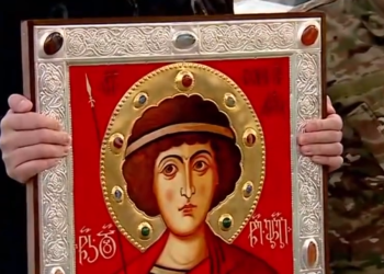 უკრაინაში დაღუპული ქართველი მებრძოლების სახელზე ხატი დაიწერა