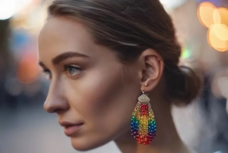 რუსეთში დააპატიმრეს ქალი, რომელსაც ცისარტყელას ფერებში საყურეები ეკეთა