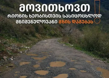 რიონის ხეობაში აქცია დაიგეგმა