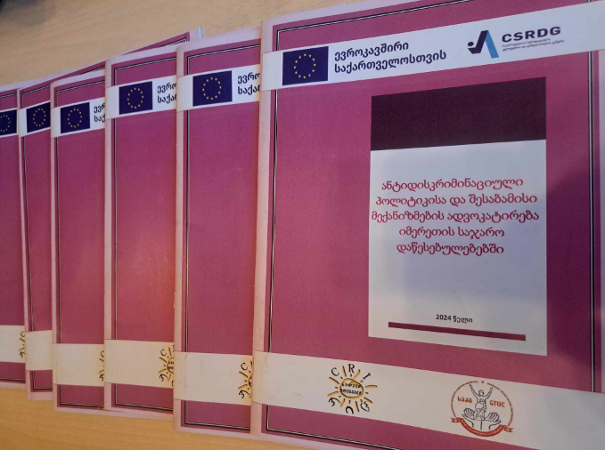 ცნობიერების დონე დაბალია, არ არსებობს დისკრიმინაციის პრევენციისა და მისი აღმოფხვრის პოლიტიკის დოკუმენტი – რა პრობლემებია იმერეთის საჯარო დაწესებულებებში