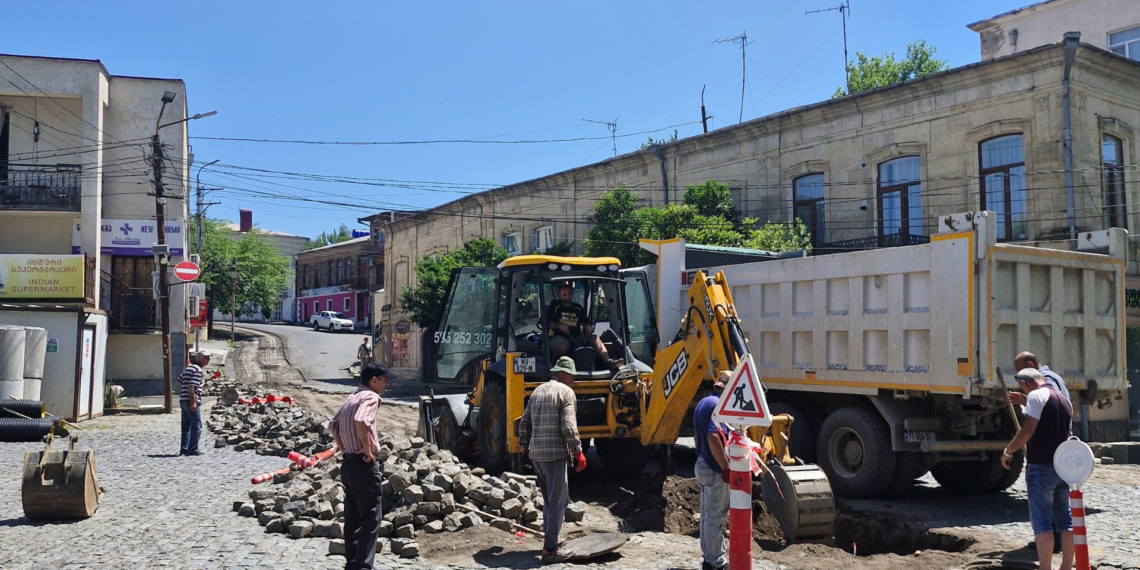 ქუთაისში, მერაბ კოსტავას ქუჩაზე სარეაბილიტაციო სამუშაოები დაიწყო