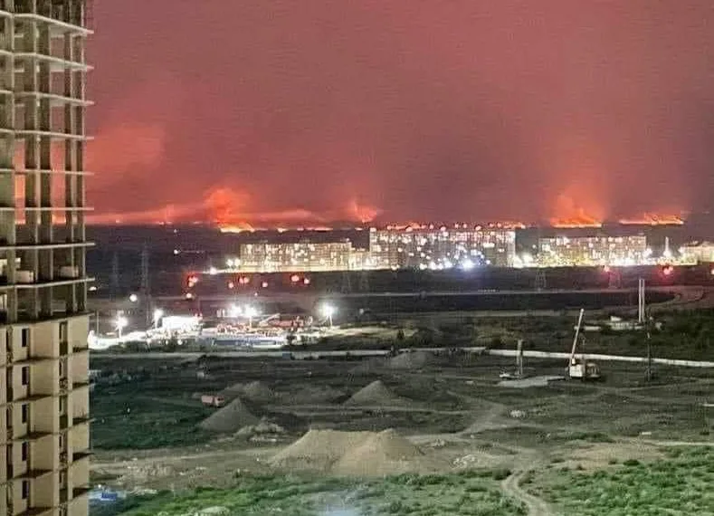 როსტოვის ოლქში ისევ ხანძარია