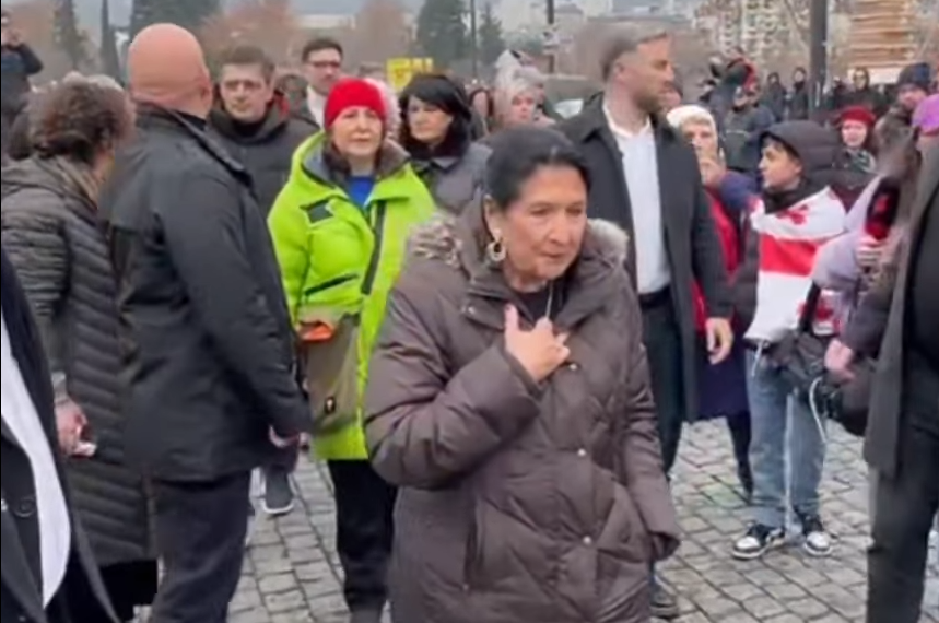 საქართველოს პრეზიდენტი, სალომე ზურაბიშვილი „ერთობის ჯაჭვში“ ჩაერთო