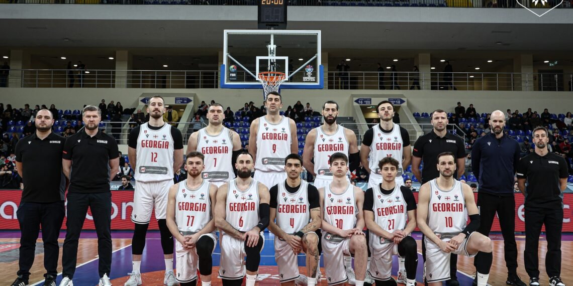 საქართველოს საკალათბურთო ნაკრები დანიის წინააღმდეგ თამაშობს