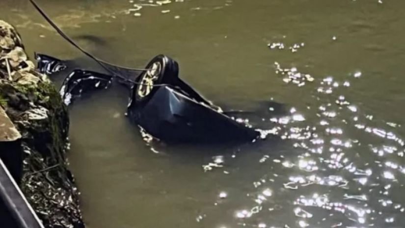 ქუთაისში მანქანა ხიდიდან გადავარდა