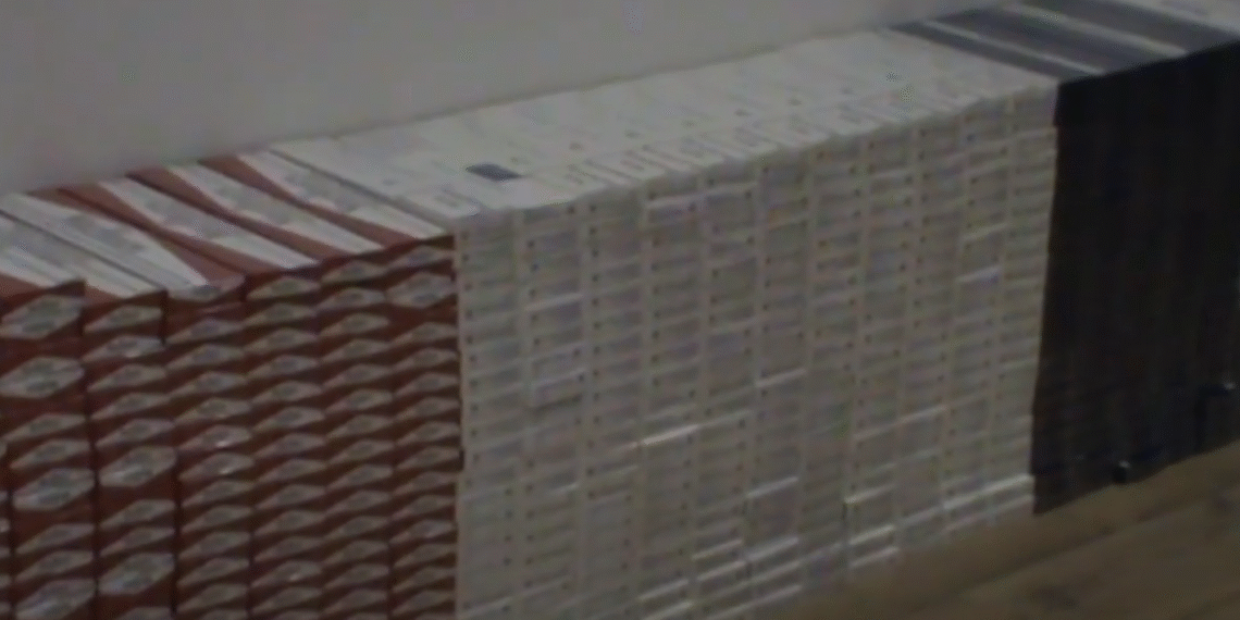 საგამოძიებო სამსახურმა განსაკუთრებით დიდი ოდენობით უაქციზო სიგარეტის შენახვის ფაქტზე ერთი პირი დააკავა