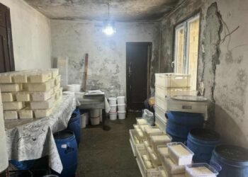 ამოღებულია 250 კგ ყველი და 192 ქილა მაწონი- ქობულეთში არარეგისტრირებული რძის საწარმო გამოვლინდა