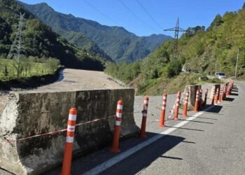 ბათუმი–ახალციხის დამაკავშირებელი გზის ერთი ნაწილი ჩამოინგრა