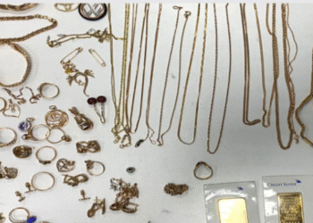 არადეკლარირებული ოქროს ზოდებისა და ნაკეთობების შემოტანის ფაქტი  გამოვლინდა