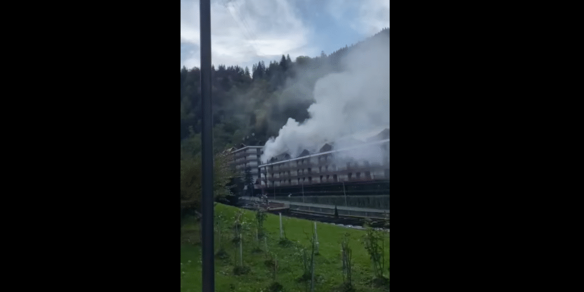 კურორტ საირმეში ხანძარია