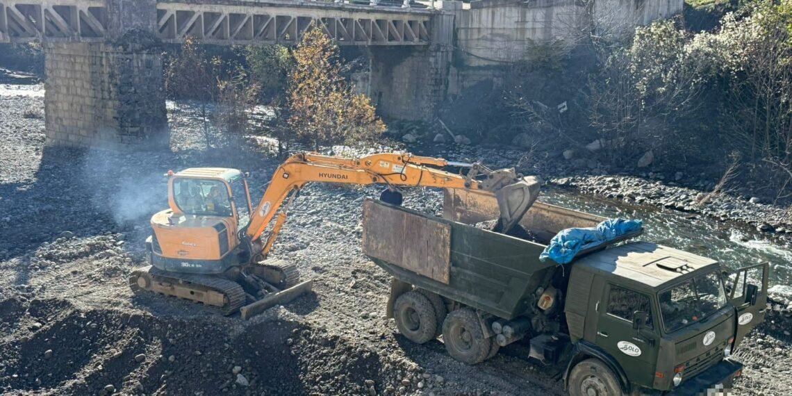 წყალტუბოში ქვიშა-ხრეშის უკანონო მოპოვების ფაქტი გამოვლინდა