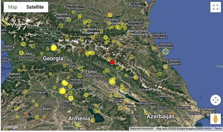 საქართველოში მიწისძვრა მოხდა