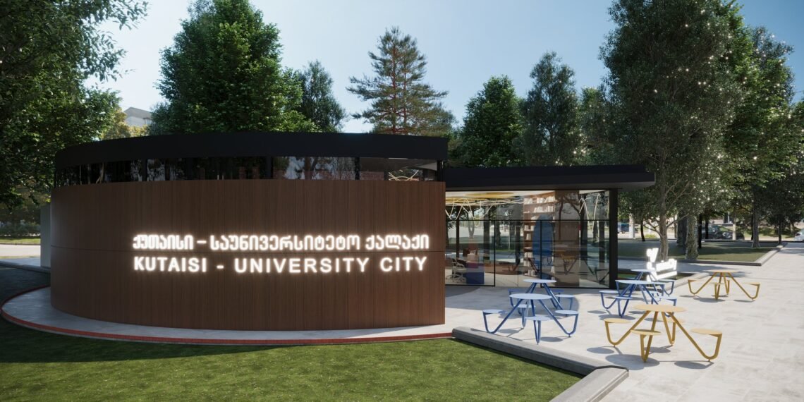 ქუთაისის ცენტრალურ სკვერში არსებულ შენობაში განთავსდება სივრცე “ქუთაისი – საუნივერისტეტო ქალაქი”
